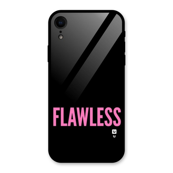 Flawless Pink Design Glass Back Case for XR