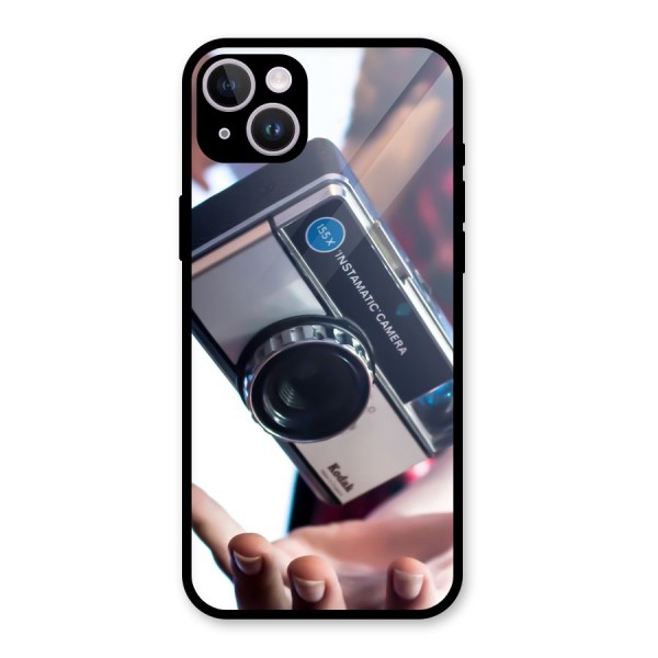 Floating Camera Glass Back Case for iPhone 14 Plus