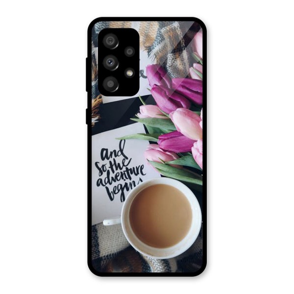 Floral Adventure Glass Back Case for Galaxy A32