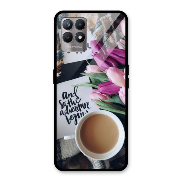 Floral Adventure Glass Back Case for Realme 8i