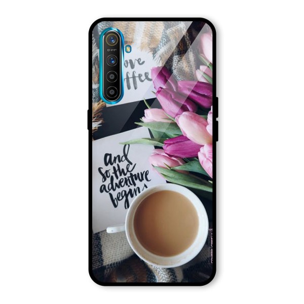 Floral Adventure Glass Back Case for Realme XT