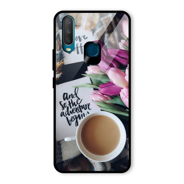 Floral Adventure Glass Back Case for Vivo Y12