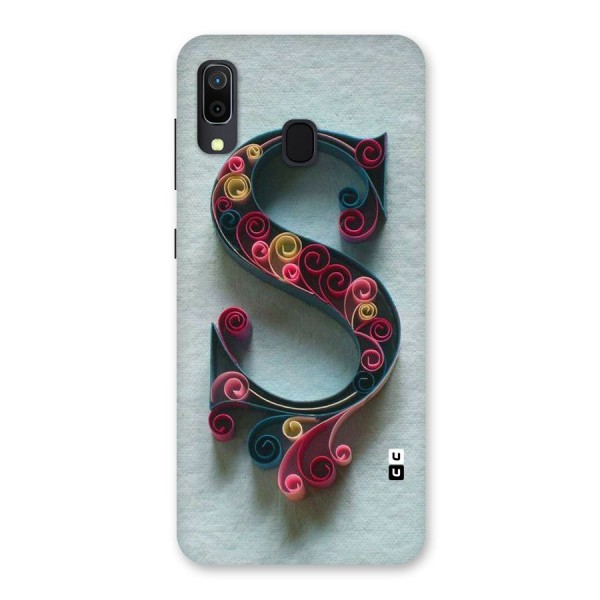 Floral Alphabet Back Case for Galaxy A30