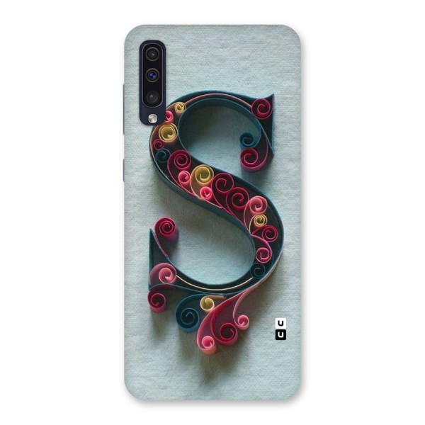 Floral Alphabet Back Case for Galaxy A50