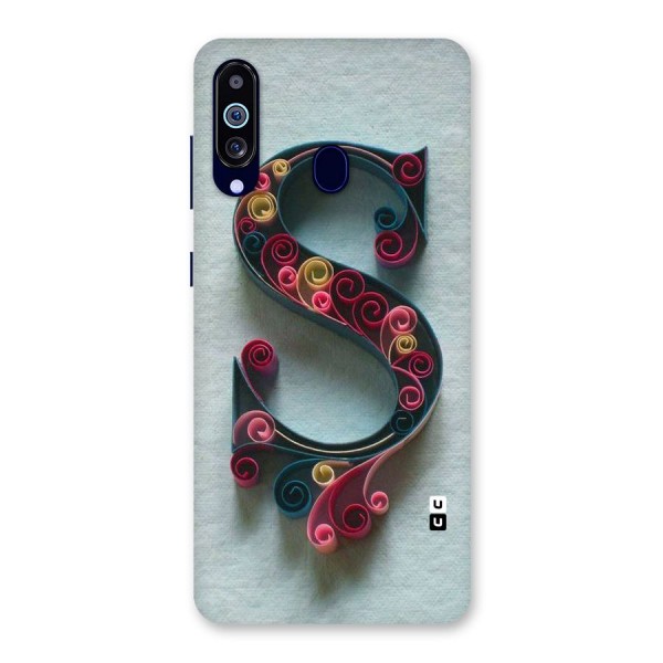 Floral Alphabet Back Case for Galaxy A60