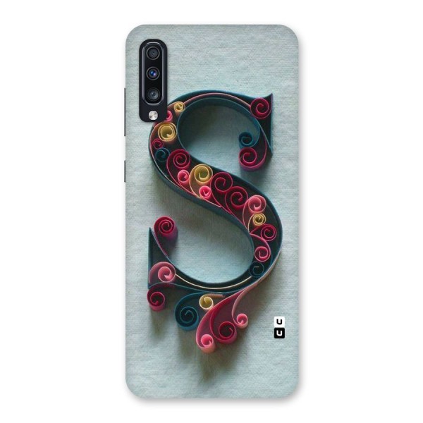 Floral Alphabet Back Case for Galaxy A70