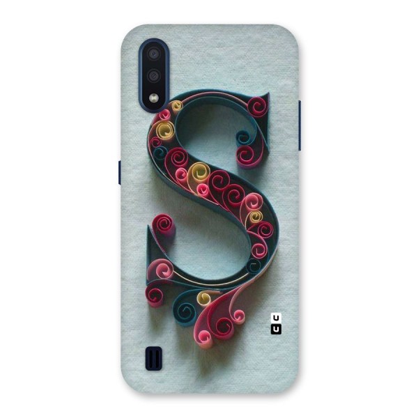 Floral Alphabet Back Case for Galaxy M01