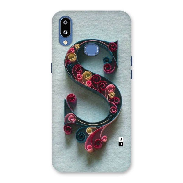 Floral Alphabet Back Case for Galaxy M01s