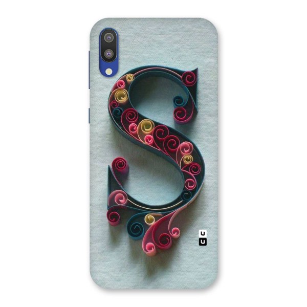 Floral Alphabet Back Case for Galaxy M10