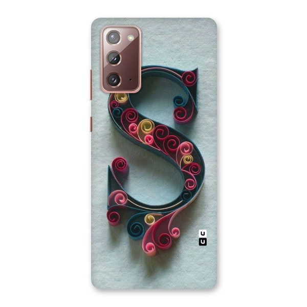 Floral Alphabet Back Case for Galaxy Note 20