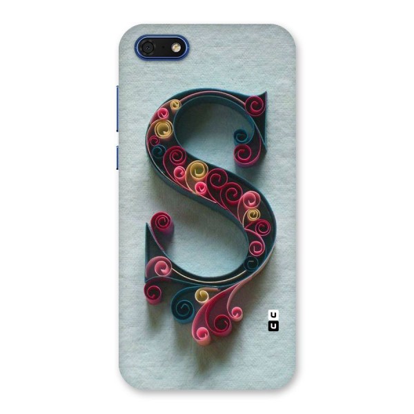 Floral Alphabet Back Case for Honor 7s