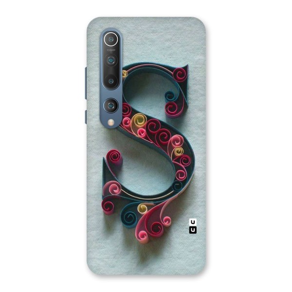 Floral Alphabet Back Case for Mi 10