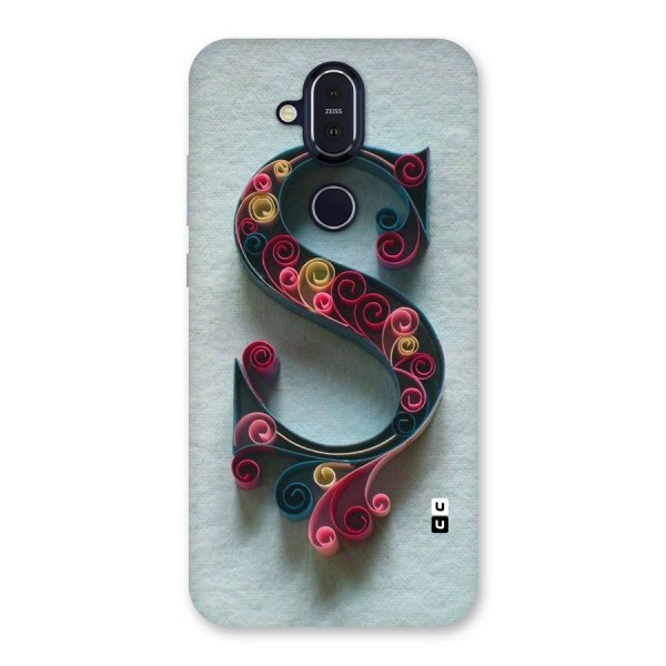 Floral Alphabet Back Case for Nokia 8.1