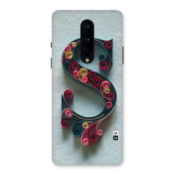 Floral Alphabet Back Case for OnePlus 8