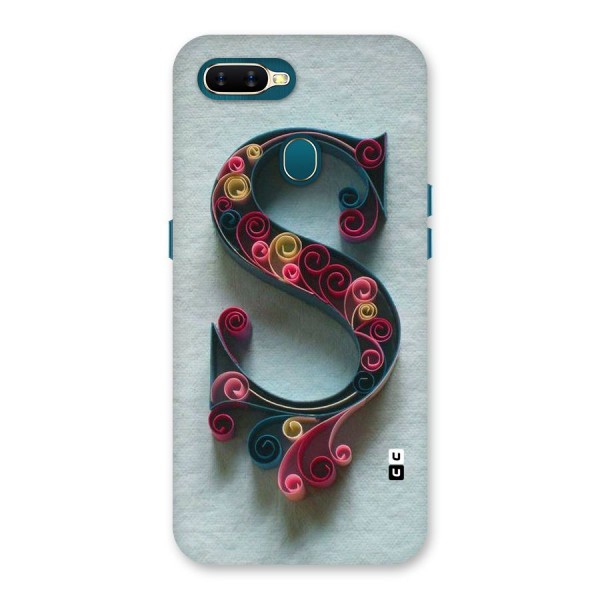 Floral Alphabet Back Case for Oppo A12