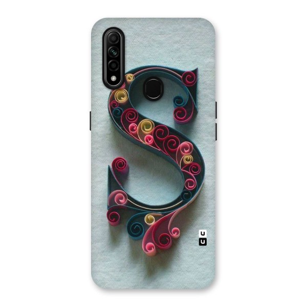 Floral Alphabet Back Case for Oppo A31