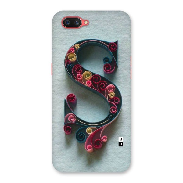 Floral Alphabet Back Case for Oppo A3s