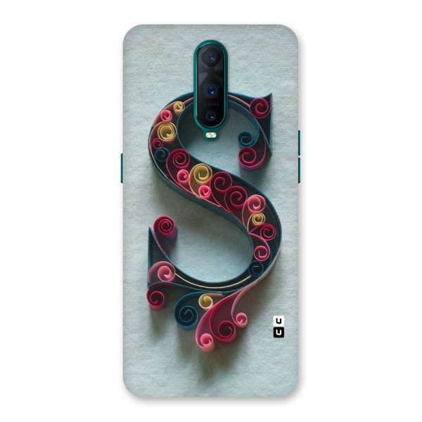 Floral Alphabet Back Case for Oppo R17 Pro