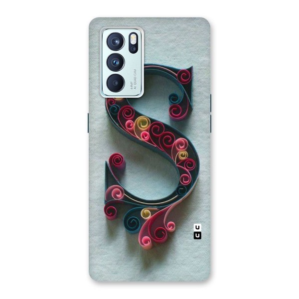 Floral Alphabet Back Case for Oppo Reno6 Pro 5G