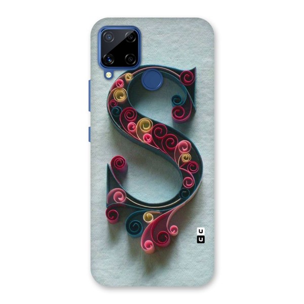 Floral Alphabet Back Case for Realme C15