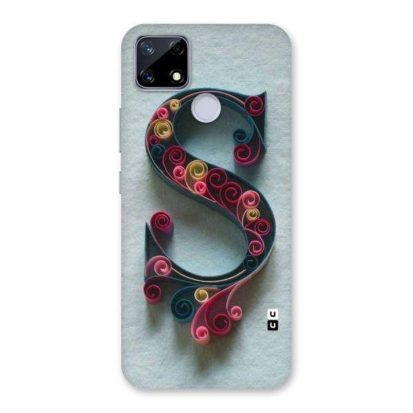 Floral Alphabet Back Case for Realme Narzo 20