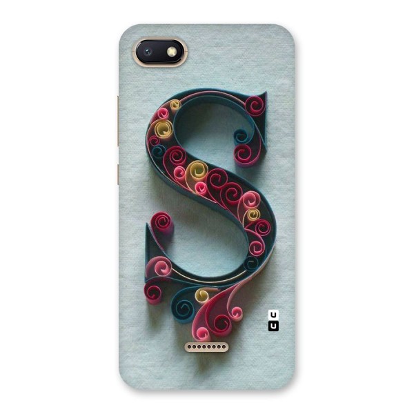 Floral Alphabet Back Case for Redmi 6A