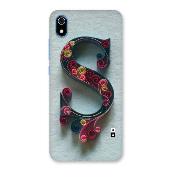 Floral Alphabet Back Case for Redmi 7A