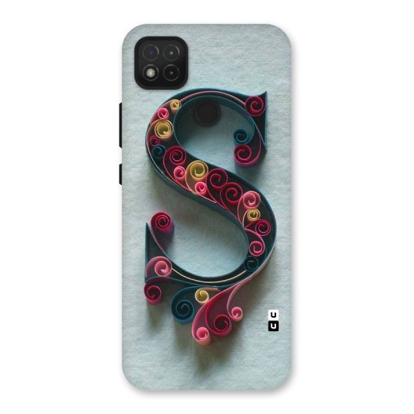 Floral Alphabet Back Case for Redmi 9C