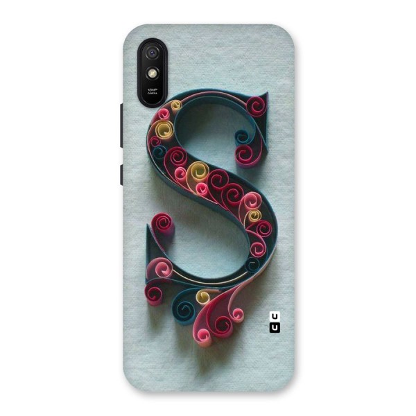 Floral Alphabet Back Case for Redmi 9i