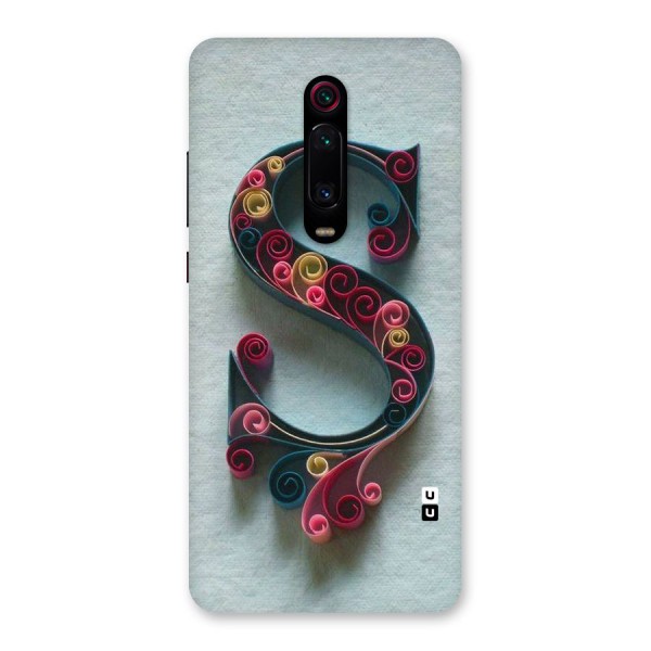 Floral Alphabet Back Case for Redmi K20 Pro