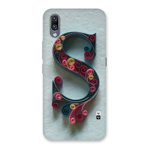 Floral Alphabet Back Case for Vivo NEX