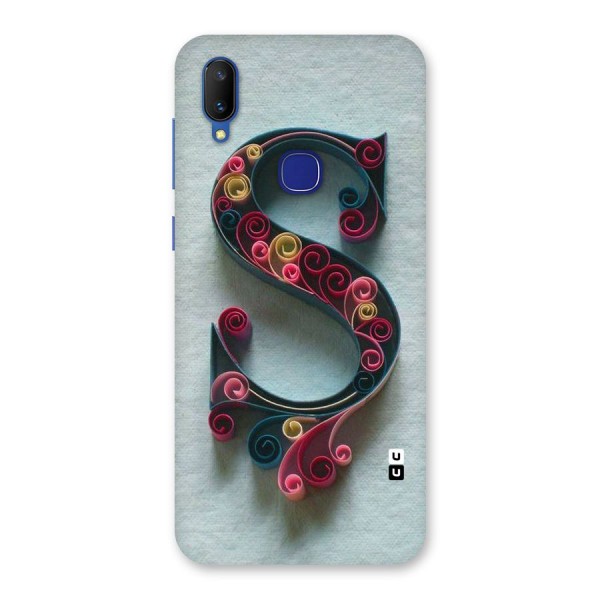 Floral Alphabet Back Case for Vivo V11