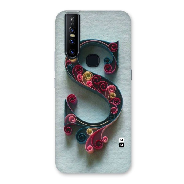 Floral Alphabet Back Case for Vivo V15