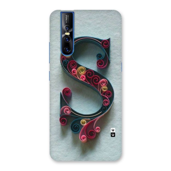 Floral Alphabet Back Case for Vivo V15 Pro