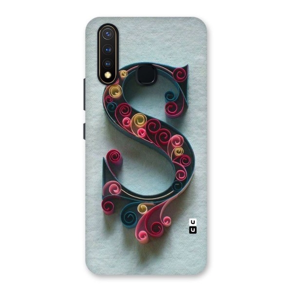 Floral Alphabet Back Case for Vivo Y19