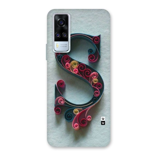 Floral Alphabet Back Case for Vivo Y31