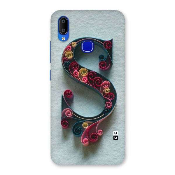 Floral Alphabet Back Case for Vivo Y91