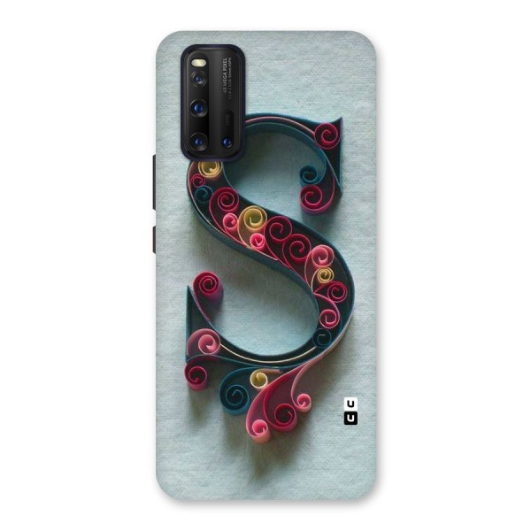 Floral Alphabet Back Case for Vivo iQOO 3