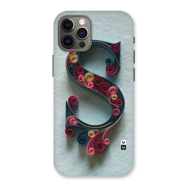 Floral Alphabet Back Case for iPhone 12 Pro