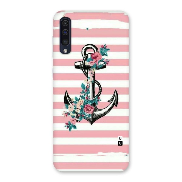 Floral Anchor Back Case for Galaxy A50