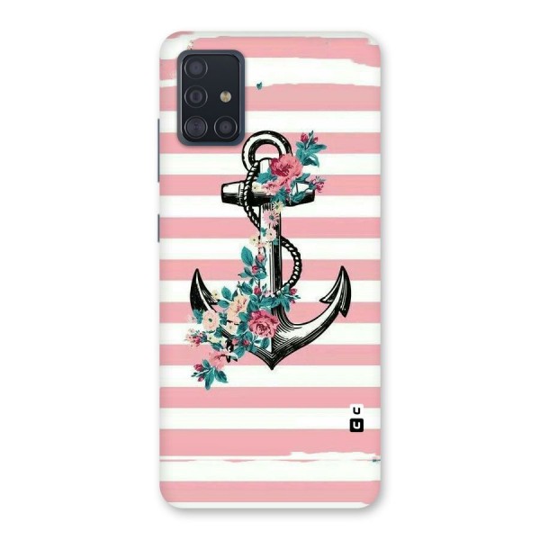 Floral Anchor Back Case for Galaxy A51