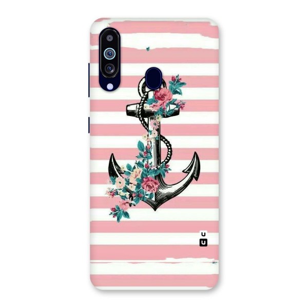 Floral Anchor Back Case for Galaxy A60