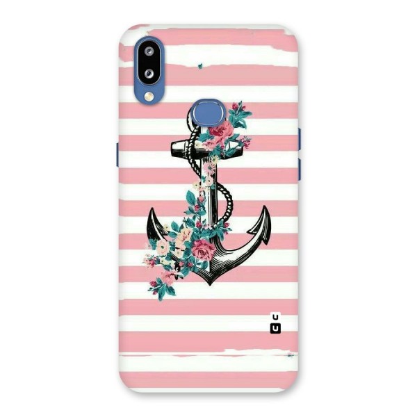 Floral Anchor Back Case for Galaxy M01s