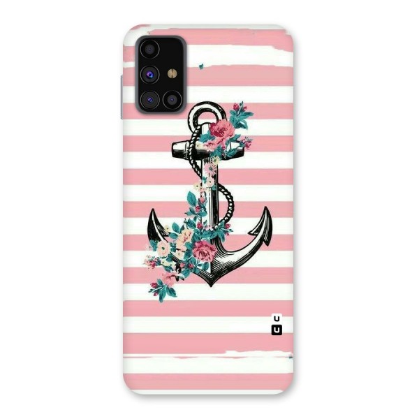 Floral Anchor Back Case for Galaxy M31s