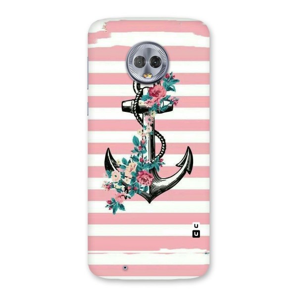 Floral Anchor Back Case for Moto G6