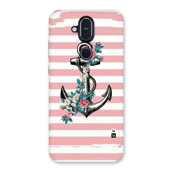 Floral Anchor Back Case for Nokia 8.1