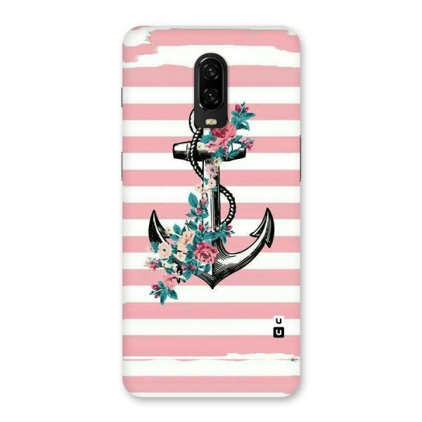 Floral Anchor Back Case for OnePlus 6T