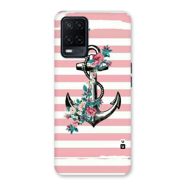 Floral Anchor Back Case for Oppo A54