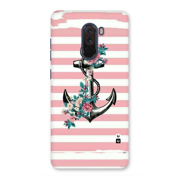 Floral Anchor Back Case for Poco F1