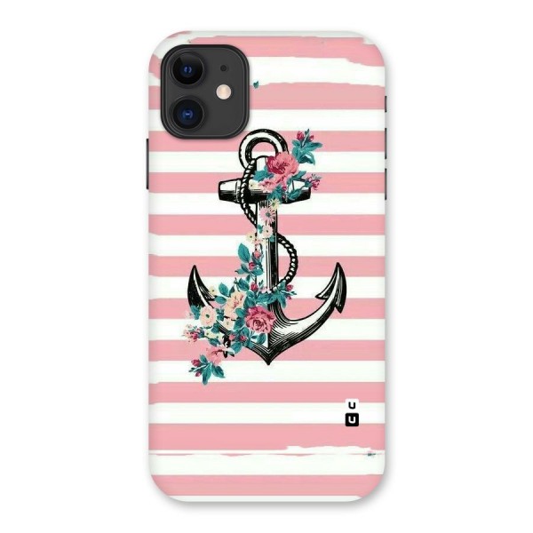 Floral Anchor Back Case for iPhone 11